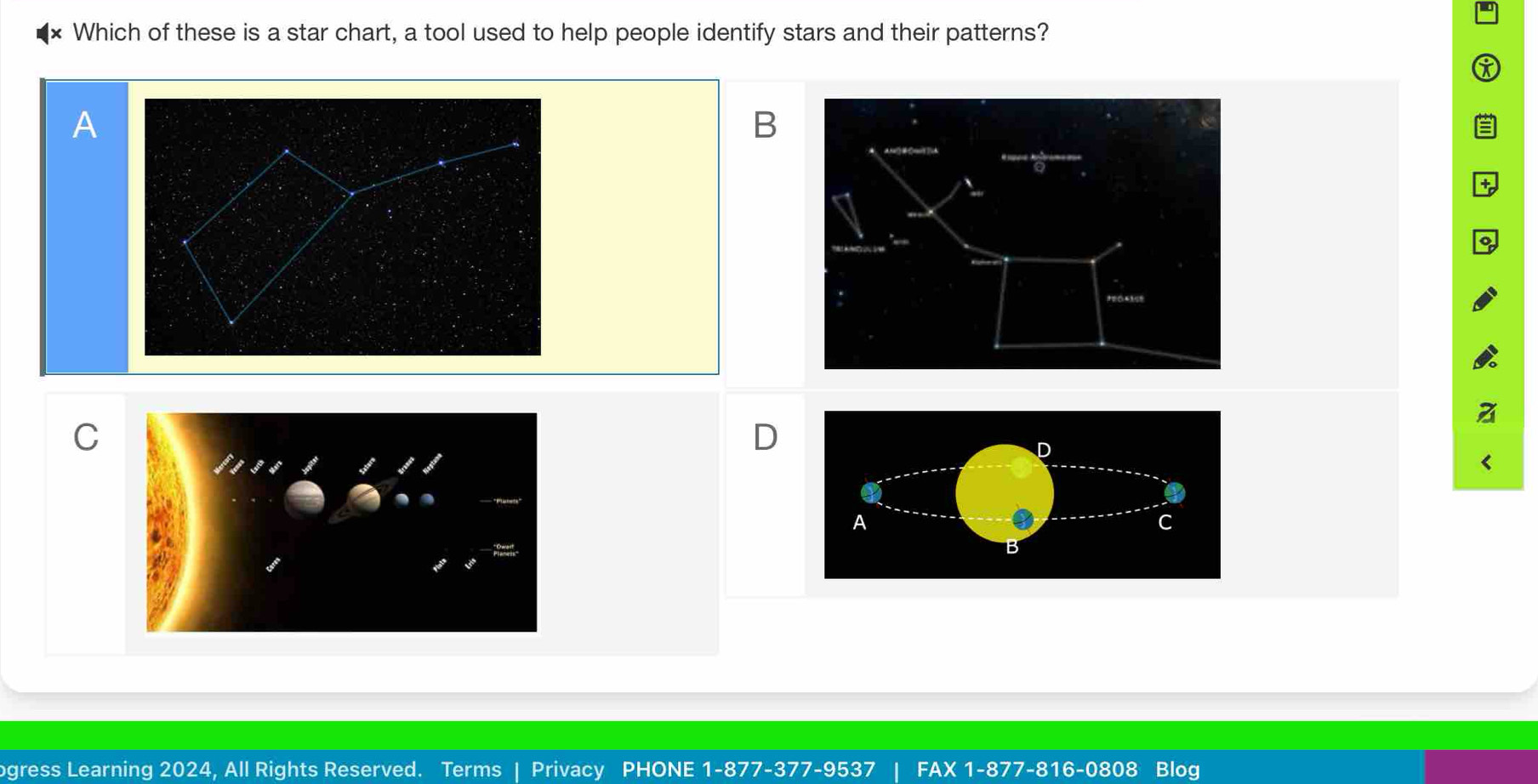 Solved: Which of these is a star chart, a tool used to help people ...