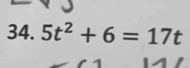 5t^2+6=17t