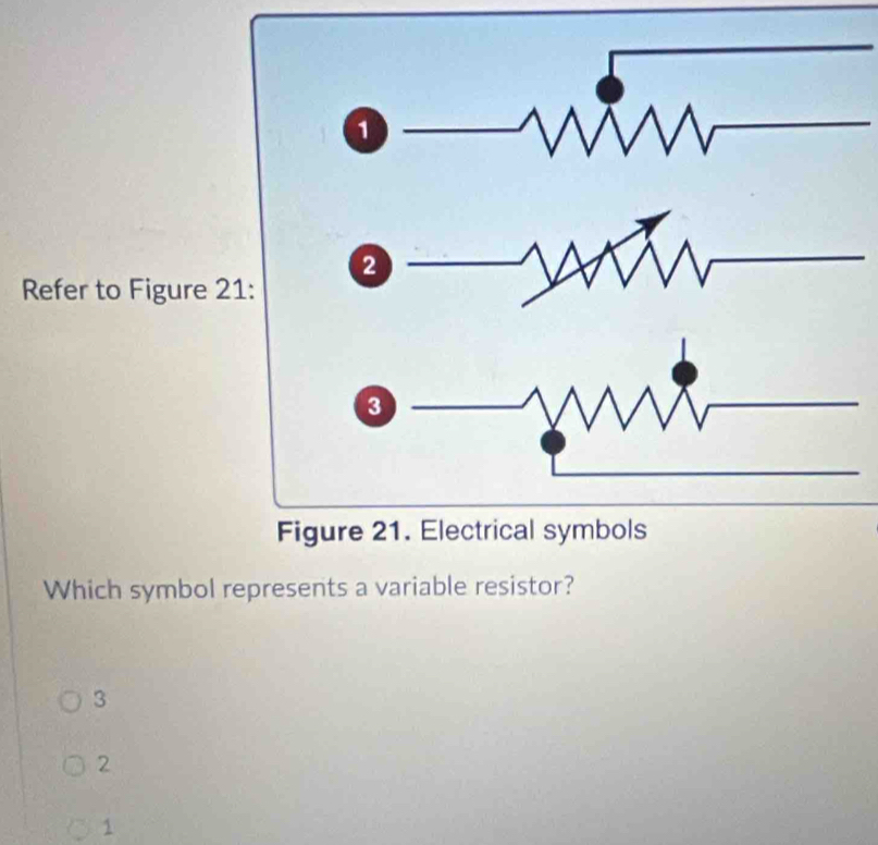 Solved: a Refer to Figure 21: 3 Figure 21. Electrical symbols Which ...