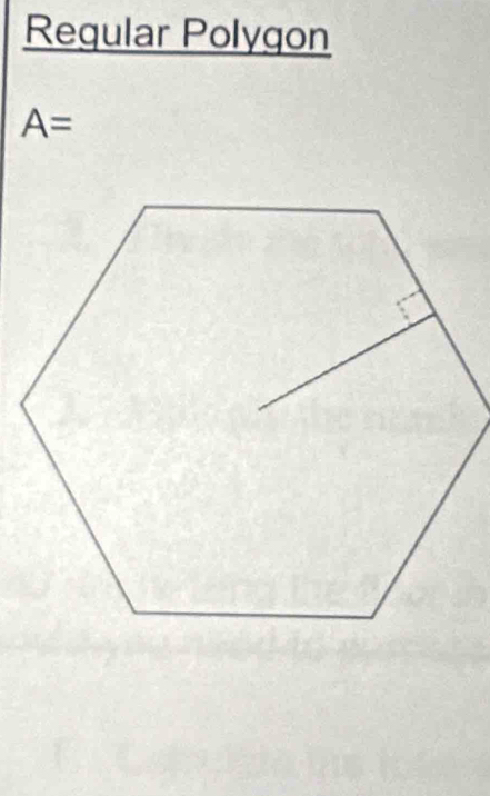 Regular Polygon
A=