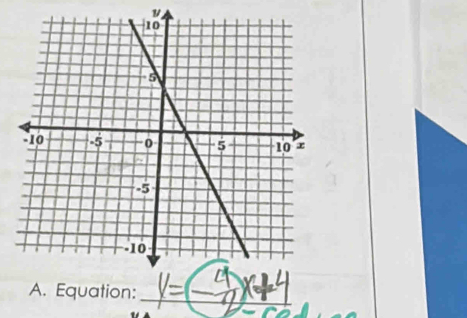 v
_ 
A. Equation: