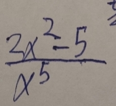  (3x^2-5^3)/x^5 