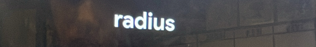 radius