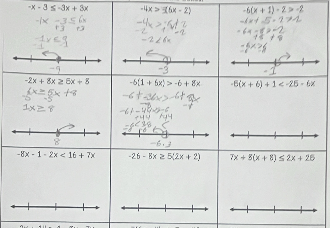 -x-3≤ -3x+3x
36×