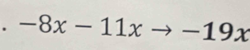 -8x-11xto -19x