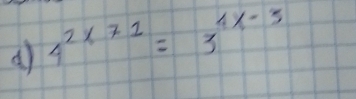 4^(2x71)=3^(4x-3)