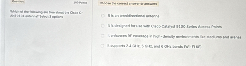 Solved: Points Choose the correct answer or answers Which of the ...