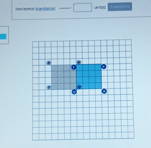 Horizontal translation unit(s) Transform