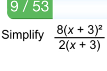 9 / 53
Simplify