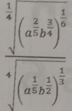 frac  1/2 (abc)^ 2/3 a^(frac 1)3(abc)^ 1/3 )^ 2/3 