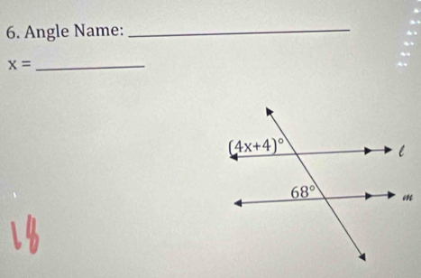 Angle Name:_
x= _