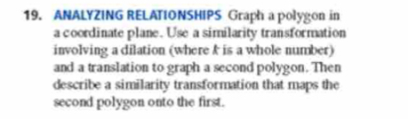 Solved: ANALYZING RELATIONSHIPS Graph a polygon in a coordinate plane ...