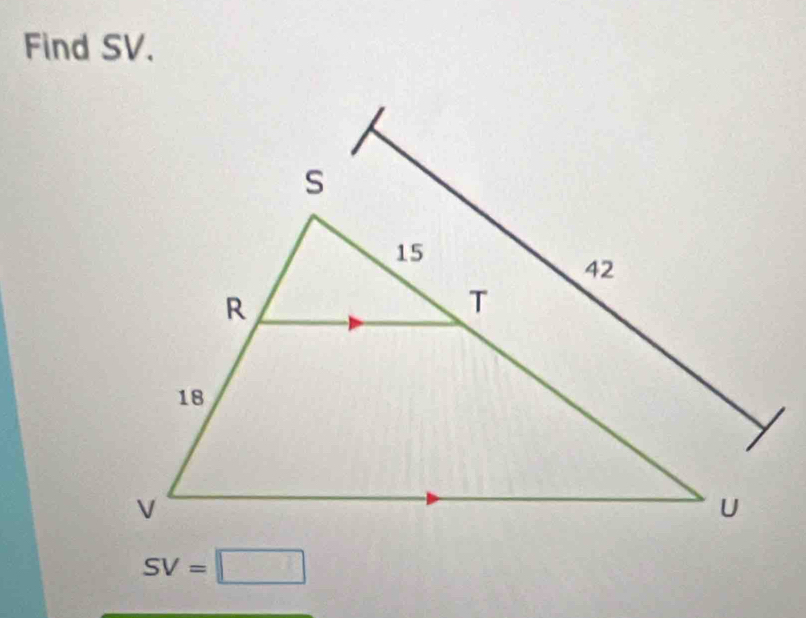 Find SV.
SV=□