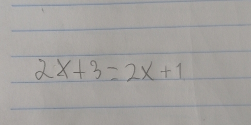 2x+3=2x+1