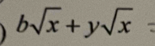 bsqrt(x)+ysqrt x^((circ) □)