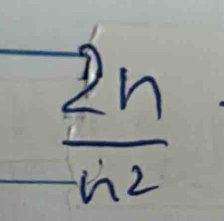  2n/n^2 