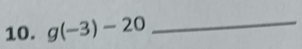 g(-3)-20 _