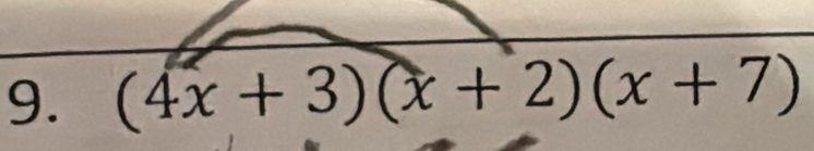 (4x+3)(x+2)(x+7)