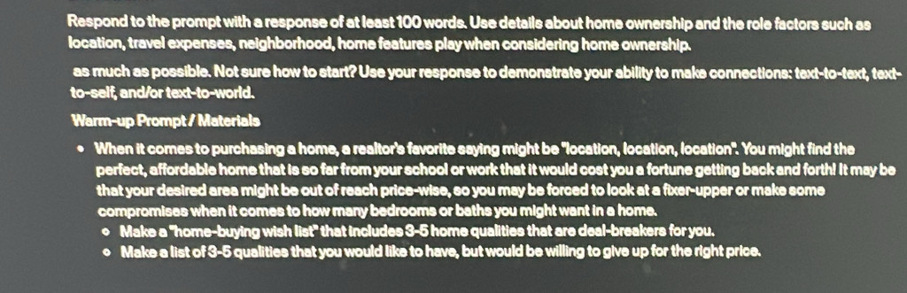Solved: Respond to the prompt with a response of at least 100 words ...