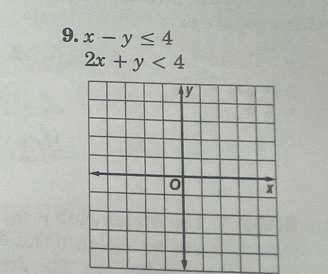 x-y≤ 4
2x+y<4</tex>