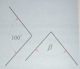 5
100°
β