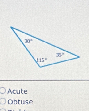 Acute
Obtuse