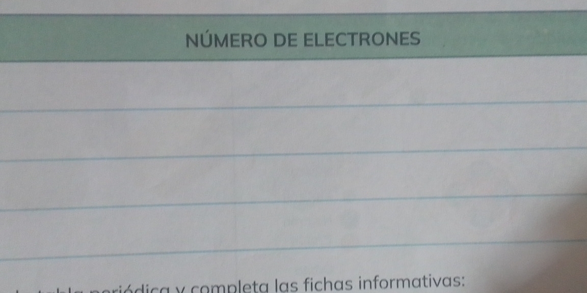 iódica y completa las fichas informativas: