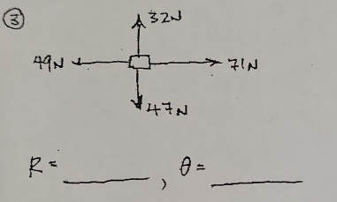 ③
R= _ , θ = _