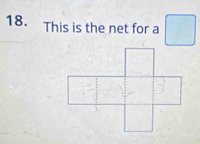 This is the net for a □