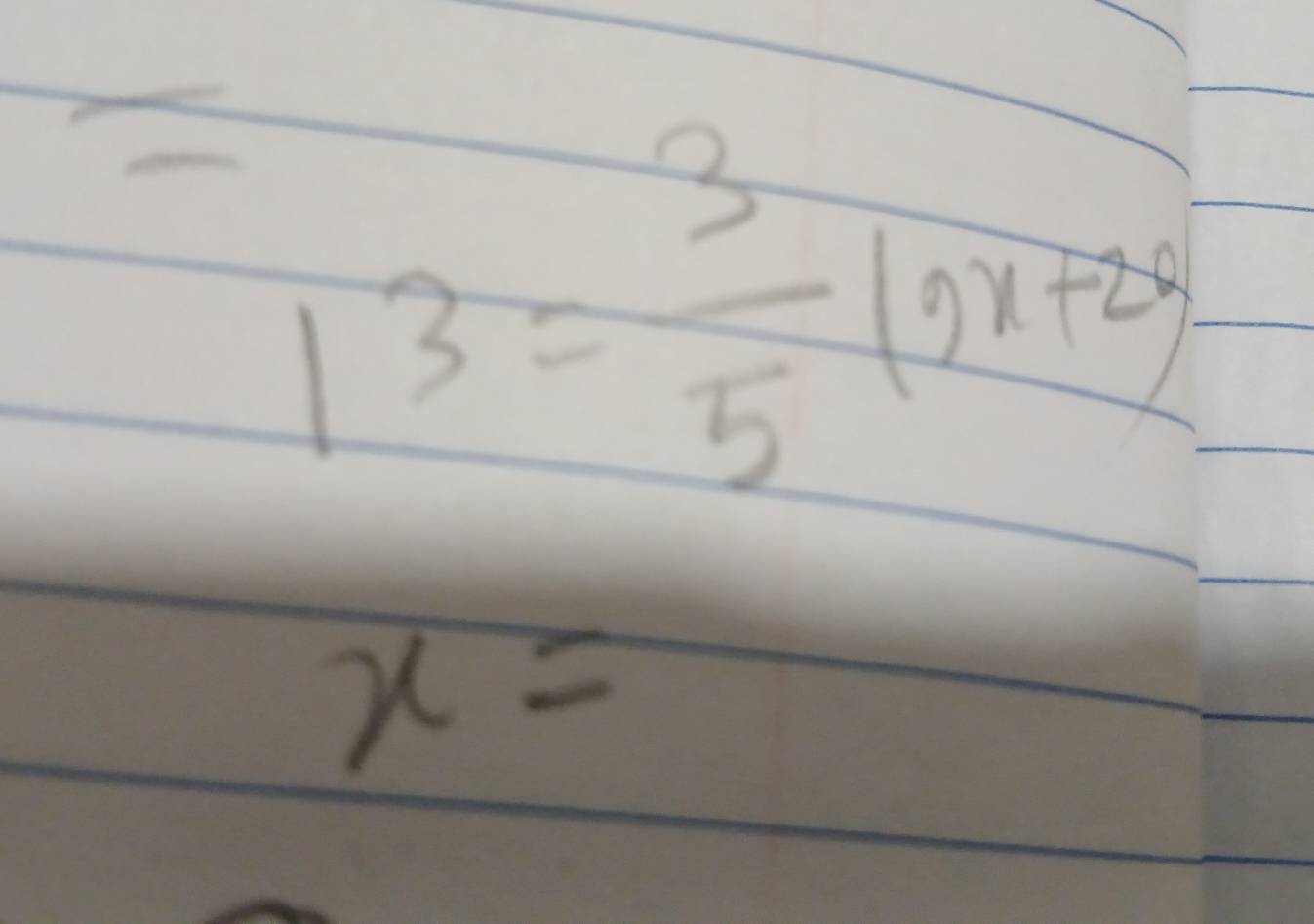 13= 3/5 (9x+2y)
x=