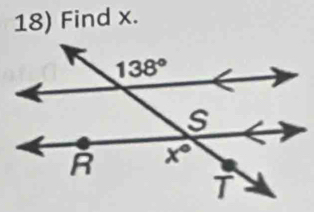 Find x.