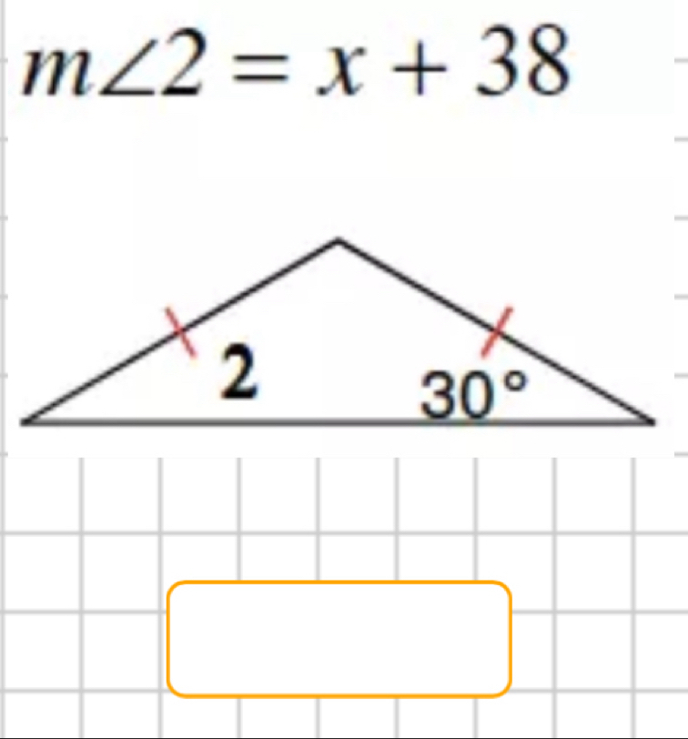 m∠ 2=x+38
□