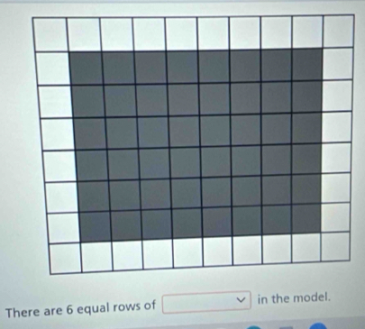 There are 6 equal rows of in the model.