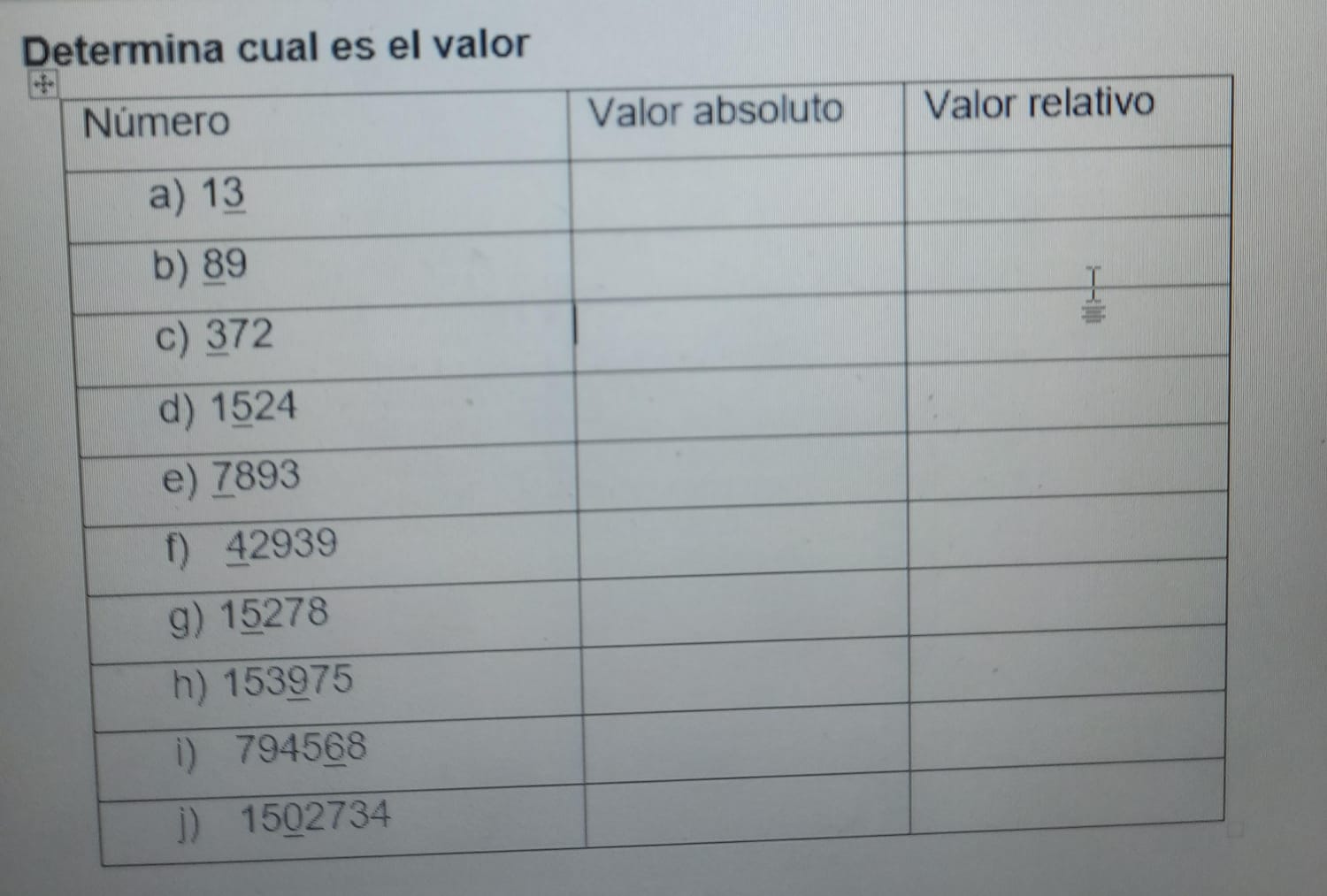 Dtermina cual es el valor
+ 8/2 =