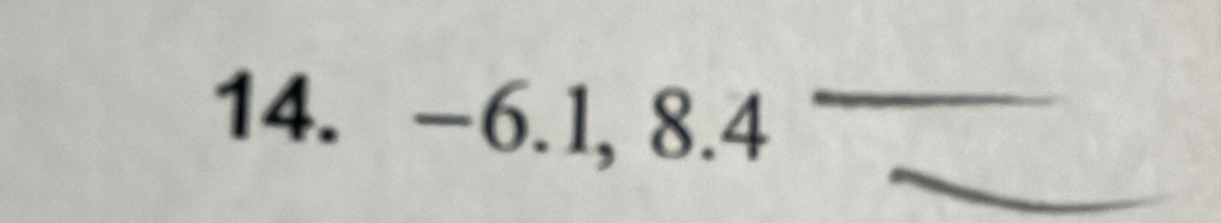 −6.1, 8.4