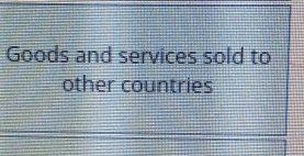 Goods and services sold to 
other countries