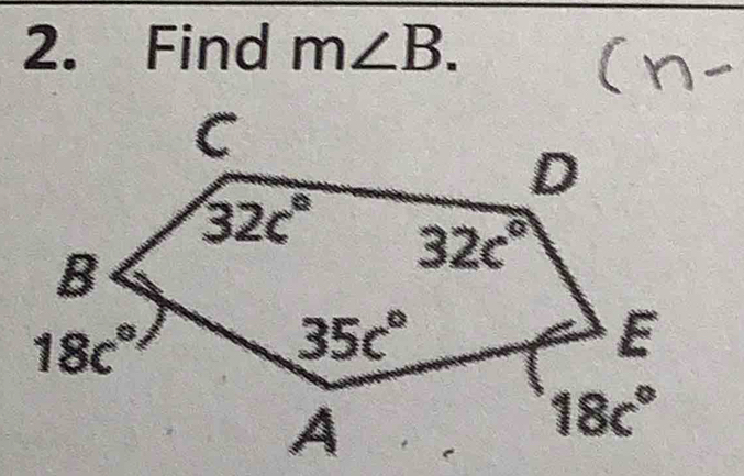 Find m∠ B.