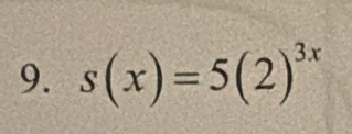 s(x)=5(2)^3x