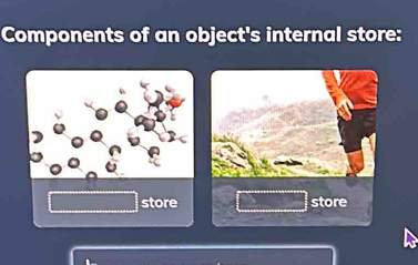 Components of an object's internal store: