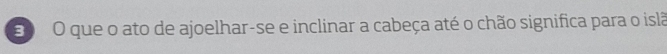 que o ato de ajoelhar-se e inclinar a cabeça até o chão significa para o islã