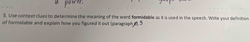 Solved: Use context clues to determine the meaning of the word ...