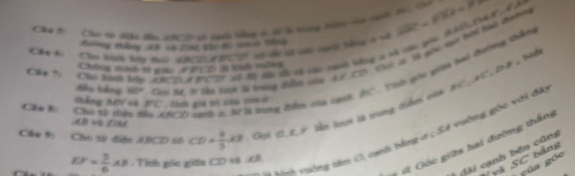 Chú t Câo t đip đầu tC số cah tng c ti l tág tc vo 20 Cộ overline BR=sqrt(3))=77widehat widehat I
Cn 6 Ca i tậy tac sh Ch t C ệ cộdộc c cậc t tếng c nà 
C ?; C th te ∠ BCD ∠ D '''' st M tt v vh c c tg so mà cà g th 
êu Aềrg 60° Gsl Rl, B tk6 taic i rog 2n cta AA, (CS Dei và Tà n ngn tên thi cn en 
Chlieg mtt te aa i t D to stuth maled
HC_1parallel AC_1parallel BF_1
Cho x diệu đầu ∠ BCD c M l trung điền của cộ AC. Tah gốc giên bai đưing thểm 
tháng 6V o6 IfC , dhs gid tả cta c a 
Cầu t: Cho từ diện ABCD cố CD= 4/3 AB Gch C, E. lưcn là trong điễn ci
AB V DM
h vưống tân C, cạnh bằng a c Sử vường gỗc với đã 
- á Gốc giữa hai đường thần 
Bảng 
đải cạnh bên cũng
EF= 5/6 AB - Thh gốc giữa CD và AB
S 
và gùa góc C