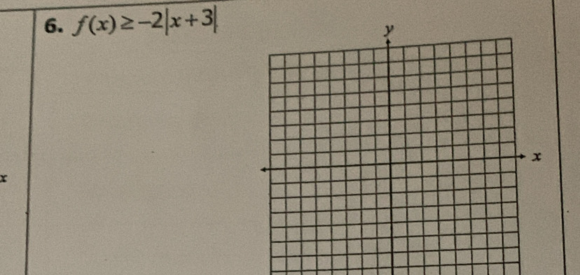 f(x)≥ -2|x+3|
x