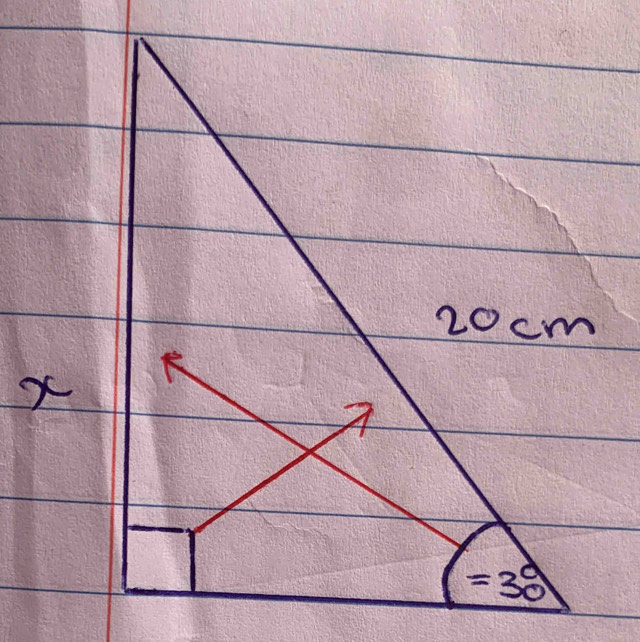 20cm
x
A
=30