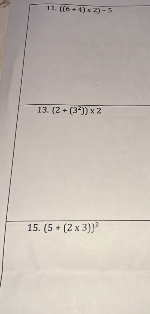 ((6+4)* 2)-5