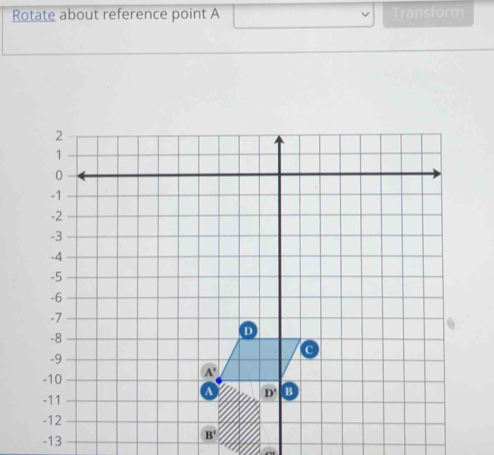 Rotate about reference point A Transform
-13