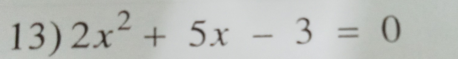 2x^2+5x-3=0