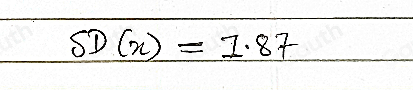 SD(x)=1.87