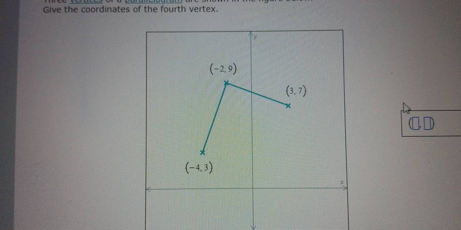 Give the coordinates of the fourth vertex.