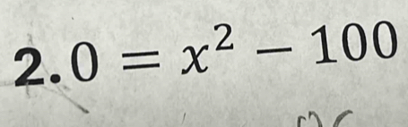 2.0=x^2-100